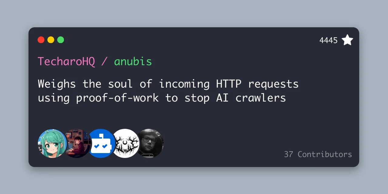 The Anubis GitHub repository