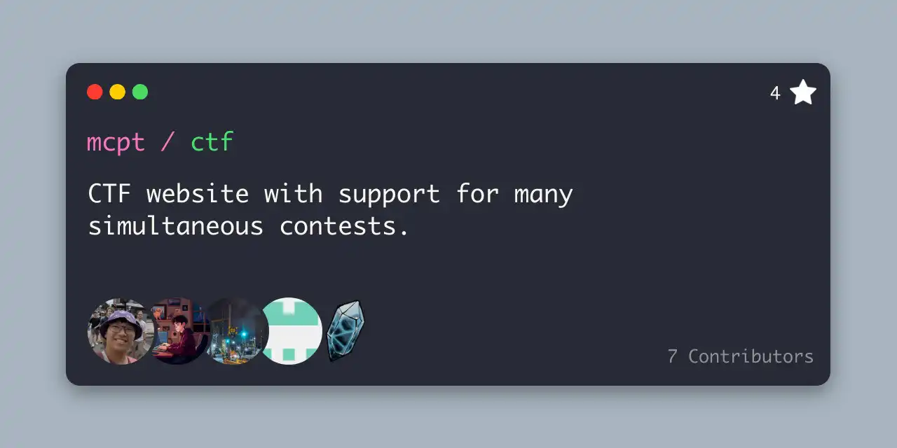 The mCTF GitHub repository
